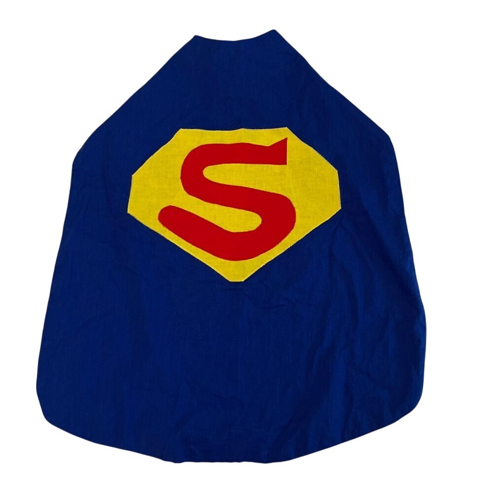Handcrafted Batman/Superman Reversible Youth Kids Costume Cape, Handmade 358 - Picture 4 of 8